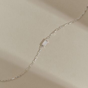 Darcy Pearl Pendant Sterling Silver Bracelet, 2 of 5