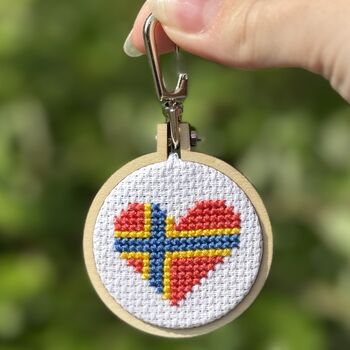 I Heart Orkney! Mini Matchbox Cross Stitch Kit, 3 of 5