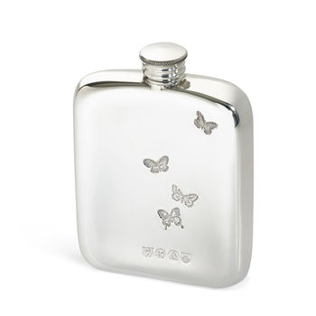 Personalised Ladies Butterfly Cushion Hip Flask, 4 of 8