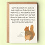 Sad Squirrel Card, thumbnail 1 of 2