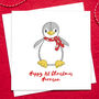 Children's Personalised Christmas Pengiun Card, thumbnail 3 of 3