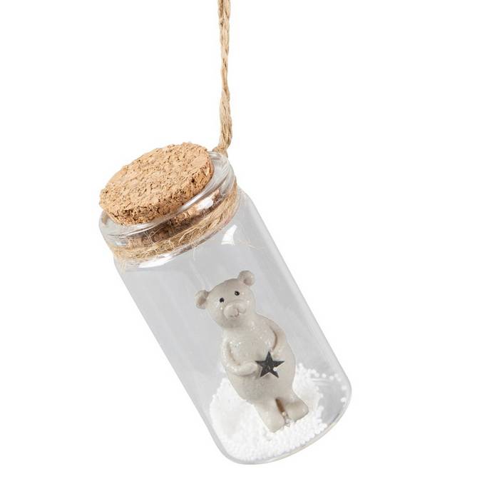 teddy bear snow globe