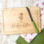 Personalised Birth Flower Cake Board Gift For Wife Friends, thumbnail 4 of 12