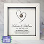 Personalised 8th Anniversary Gift Framed Bronze Heart, thumbnail 1 of 7