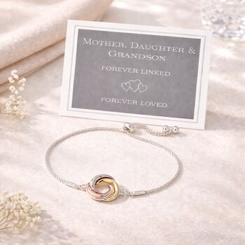 Linked Circles Drawstring Bracelet, 6 of 7