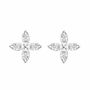 Marquise Flower Diamond Stud Earrings, thumbnail 1 of 3