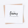 Granny Wedding Bridal Card, thumbnail 1 of 7