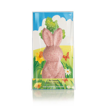 Raspberries And Cream Chocolate Hopwell Easter Bunny, 2 of 3