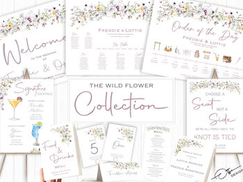 Wildflower Wedding Table Plan Cards, 7 of 7