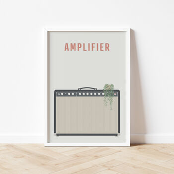 Guitar Amplifier Print | Fender Guitar Amp Poster, 9 of 10