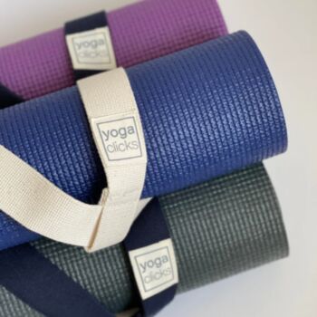 Purple Classic Yoga Mat And Yoga Mat Carry Strap, 6 of 7