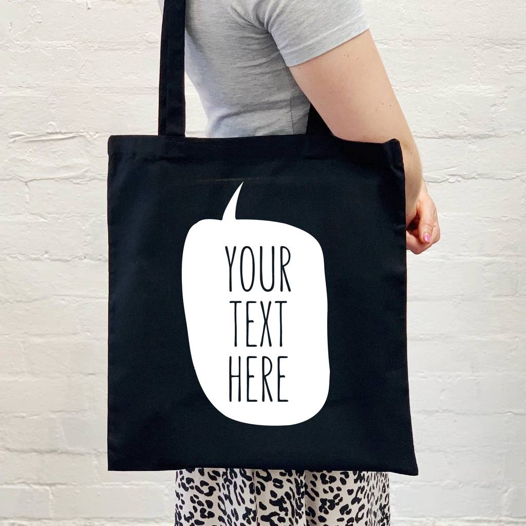 Personalised Speech Bubble Tote Bag By Lovetree Design ...