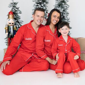 Personalised Family Christmas Red Pj's *Special Offer*, 2 of 12