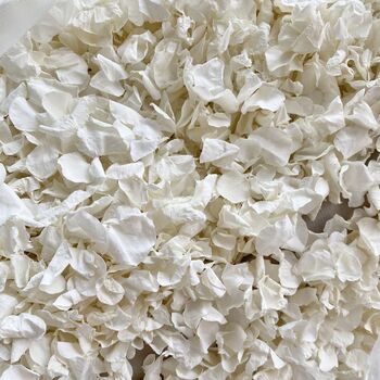 White Wedding Confetti | Biodegradable Throwing Petals, 2 of 3