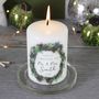 First Christmas As Mr And Mrs Wreath Candle, thumbnail 4 of 8
