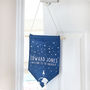Personalised Child's Denim Space Pennant, thumbnail 1 of 4