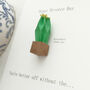 Funny Happy Divorce Day Card With Origami Cactus, thumbnail 5 of 7