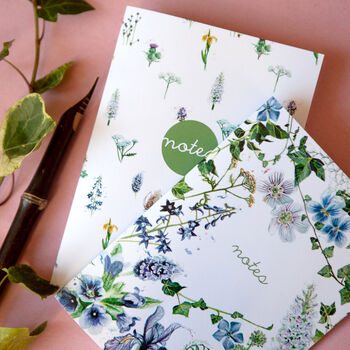 Inky Wildflower Eco Notebook, 3 of 11