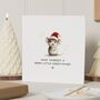 Personalised Funny Mouse Christmas Card For Friend, thumbnail 1 of 6