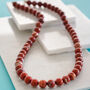 Mens Red Jasper Necklace, thumbnail 1 of 2