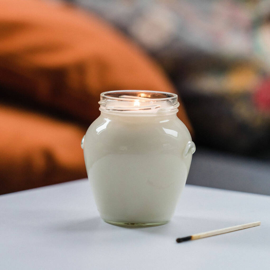 christmas spice soy jar candle by chalk and cheese candles and wax