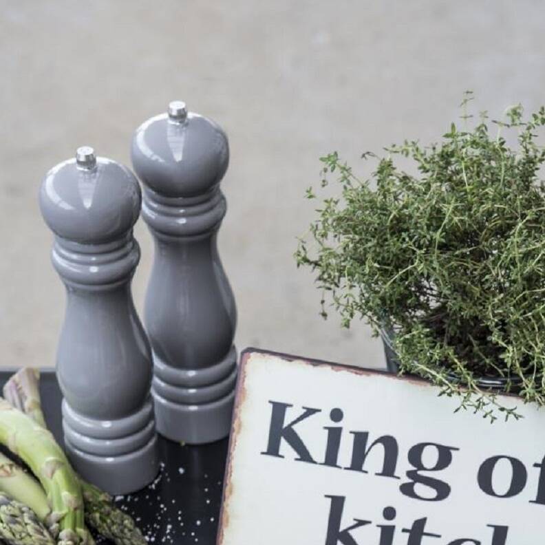 Pale Grey Salt And Pepper Mill Set By Marquis & Dawe