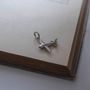 Airplane Necklace In Solid Gold, thumbnail 4 of 6