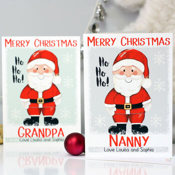 Personalised Santa Family Christmas Card, 3 of 12