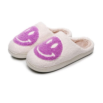 Retro Smiley Face Slippers, 8 of 12