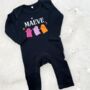 Personalised Ghost First Halloween Babygrow, thumbnail 2 of 3