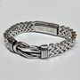 Personalised Men's Woven Infinity Knot Bracelet, thumbnail 2 of 5