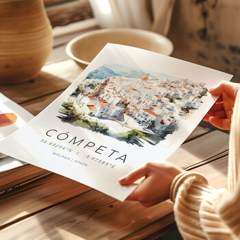 Competa Spain Travel Print Of The Costa Del Sol, 2 of 7