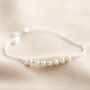 Freshwater Pearl And Chain Bracelet, thumbnail 4 of 8