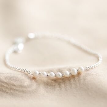 Freshwater Pearl And Chain Bracelet, 4 of 8