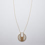 Gold Tortoise Shell Pendant Necklace, thumbnail 2 of 3