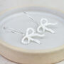 Sterling Silver Bow Hoops, thumbnail 1 of 3