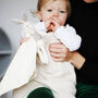 Bunny Holding Blanket Comforter For Newborn And Toddler, thumbnail 1 of 9