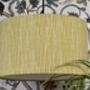 Ochre Stitch Drum Lampshade, thumbnail 4 of 4
