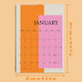 2023 Colour Block Wall Calendar | A4 Hanging Calendar, thumbnail 9 of 12