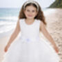 Juniper In Ivory White Party Or Flower Girl Dress, thumbnail 6 of 6