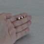 Geometric Silver Faceted Stud Earrings, Three Sizes, thumbnail 4 of 8