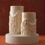 Handmade Natural Travertine Vase Set, thumbnail 1 of 2