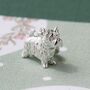 Westie Charm Sterling Silver, thumbnail 1 of 9