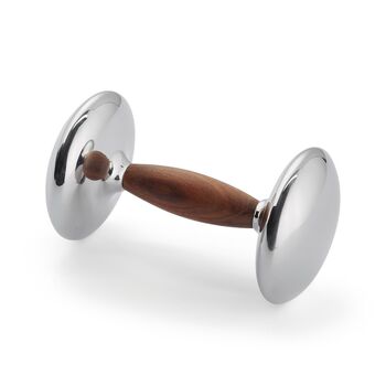 Dumbbell 2 Kg Mirror Stainless Steel With Sheesham Wood, 2 of 2