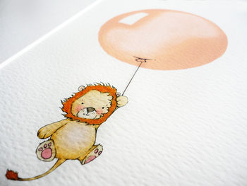 Set Of Three Children's Safari Balloon Nursery Prints, 6 of 12