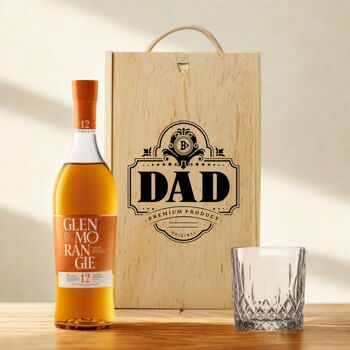 Best Dad Whisky Gift Set With Custom Lid, 5 of 12
