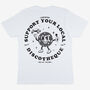 Support Your Local Discotheque Unisex White T Shirt, thumbnail 2 of 2