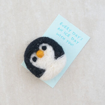 Flippin' Fantastic Friend Wool Felt Penguin, 3 of 6