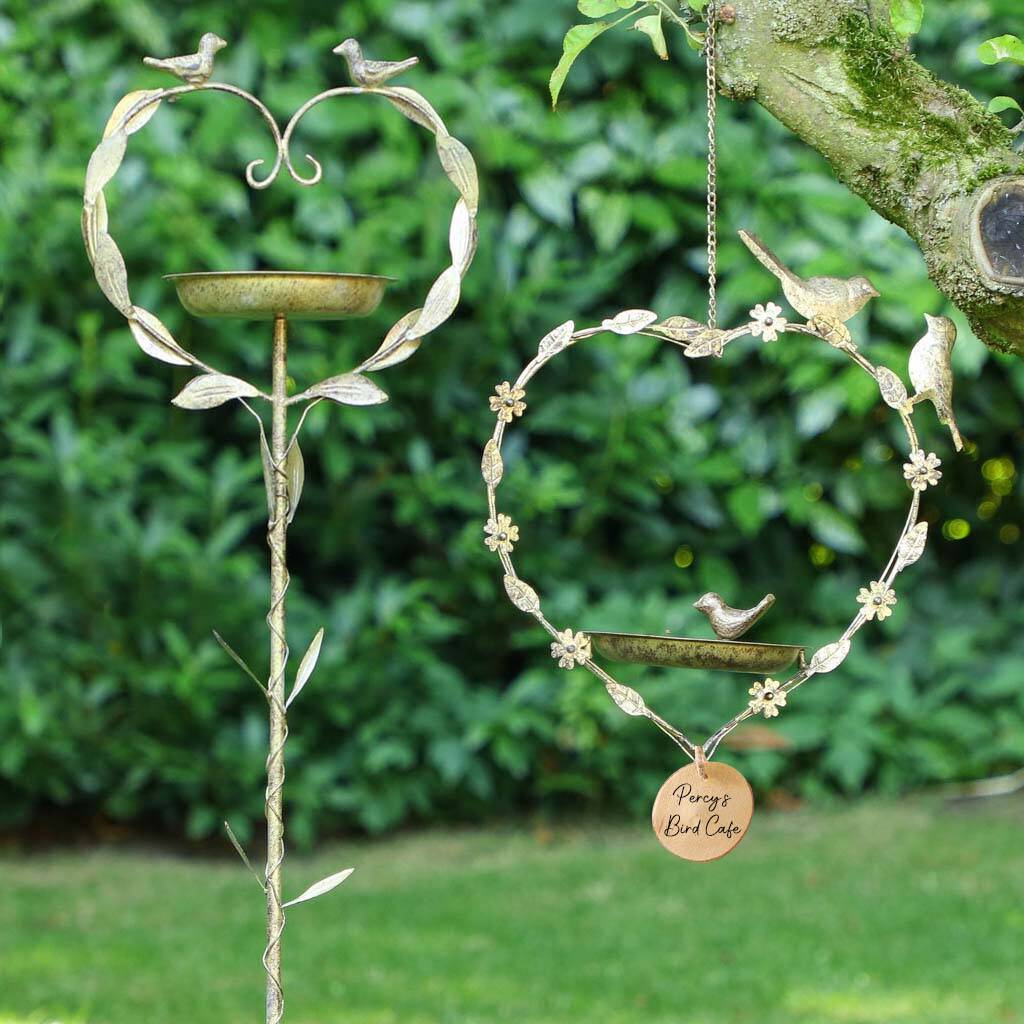 Love Birds Garden Bird Feeder Gift Set By Dibor