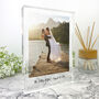 Personalised Freestanding One Photo Giant Crystal Block 19.5cm X 14cm Portrait, thumbnail 1 of 7